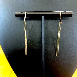 Solid 18K chain link earrings (not plated)